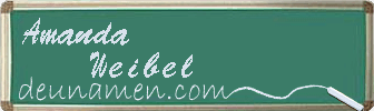 Amanda Weibel Visitenkarte